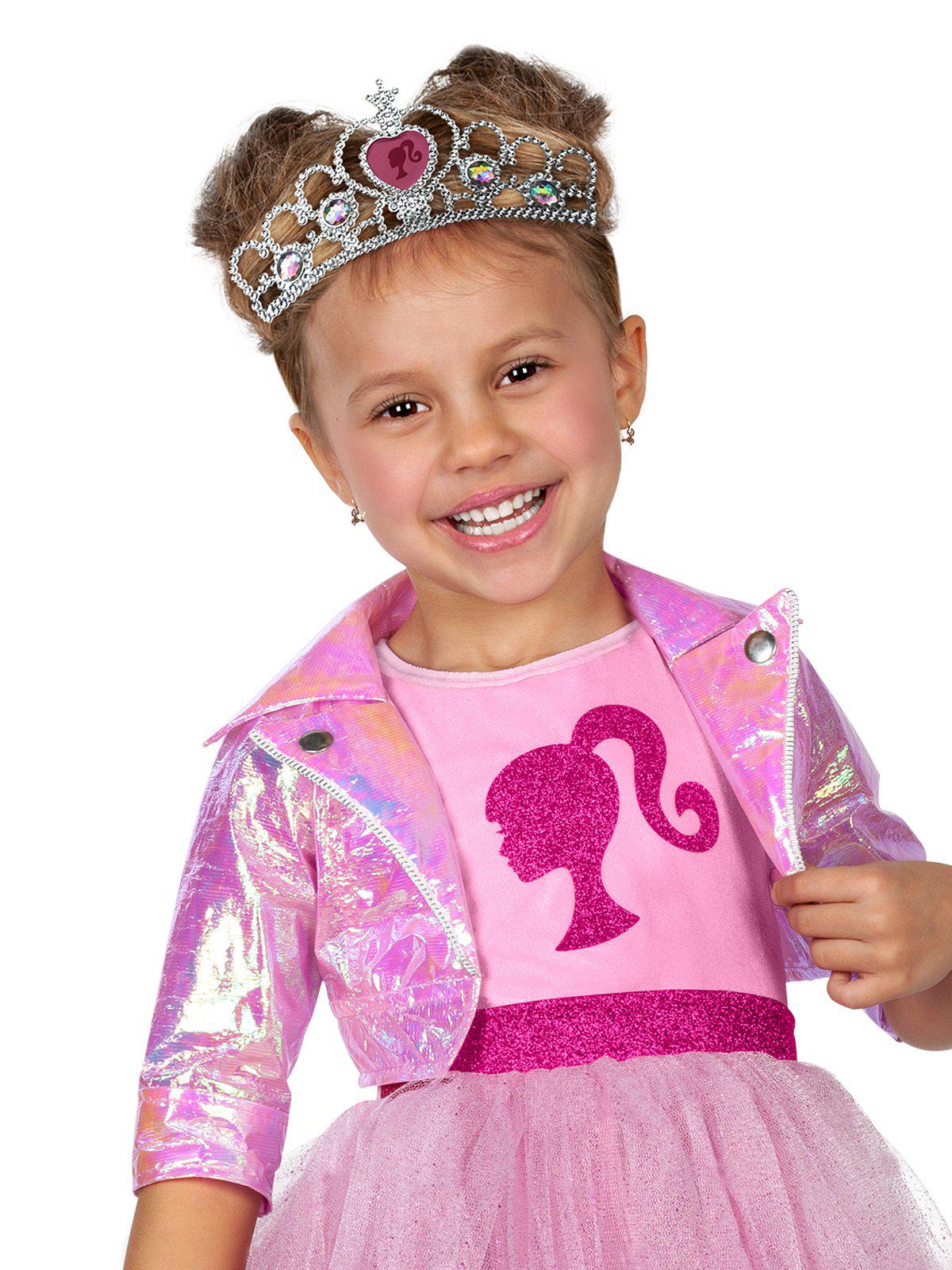 Barbie Modern Princess Costume and Tiara Set perfect for imaginative play at home.