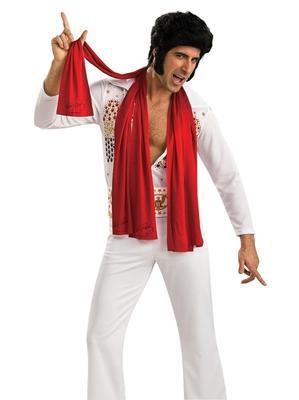 Elvis Presley Signature Scarves | Red 3 Pack, officially licensed, perfect for childrens dress-up.