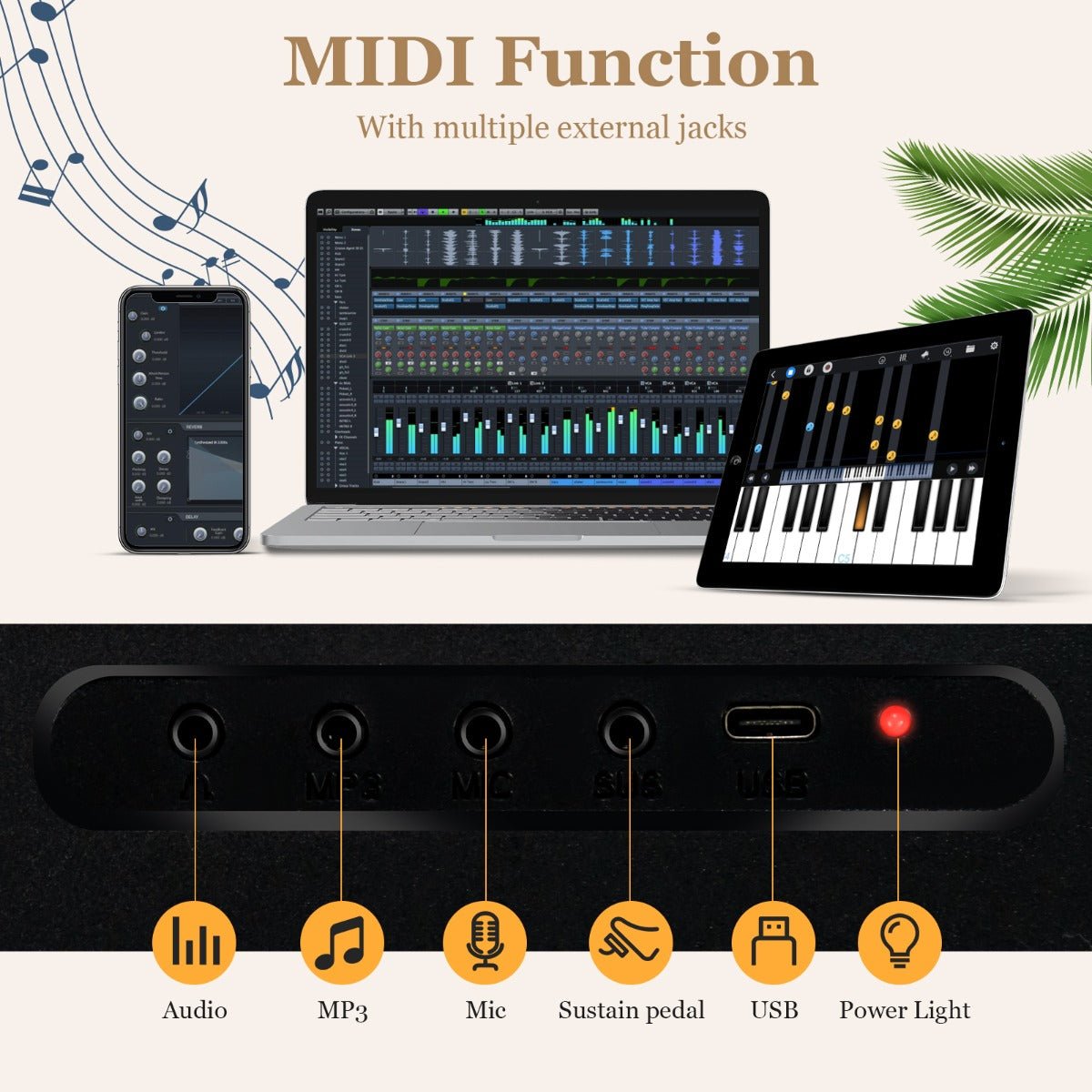 Black 88-Key Foldable Digital Piano - Your Path to Musical Mastery