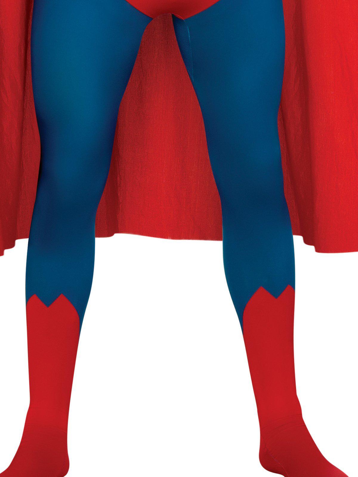 Superman costume with cape for kids by DC Comics, ideal for dress-up and play