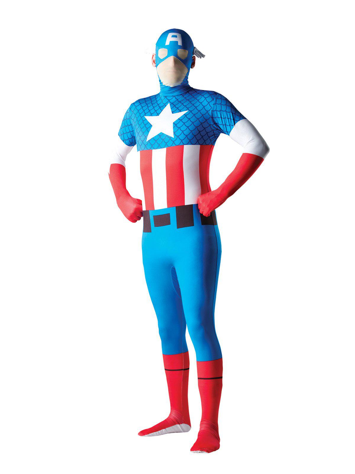 Captain America 2nd Skin Suit | Official Marvel costume for adults, perfect for childrens dress-up.