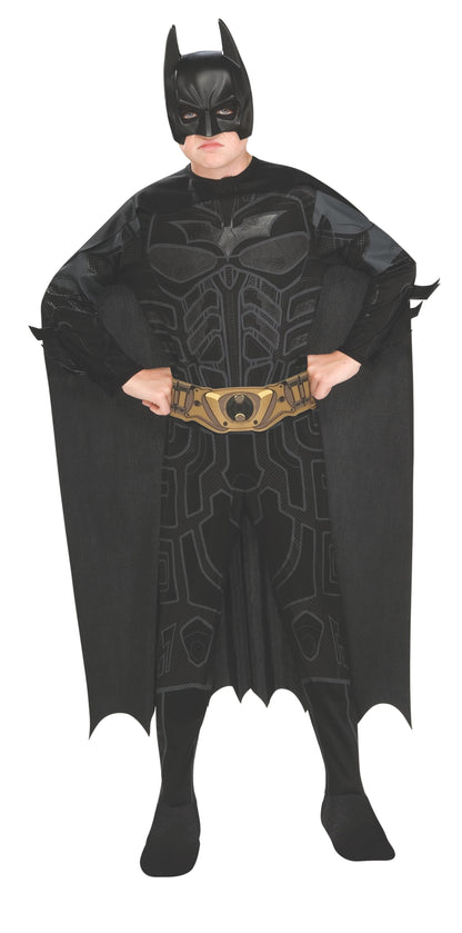 Kids Batman Dark Knight costume for playtime fun at home, officially licensed by DC Comics.