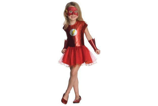 The Flash DC Comics Tutu Dress Costume for Girls, ideal for playtime dress-up fun.