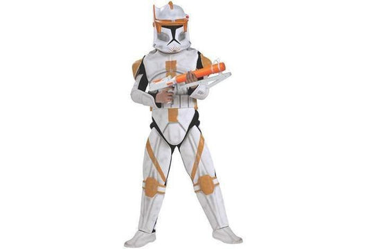 Kids Clone Trooper Cody Costume - A authentic Star Wars outfit, perfect for at-home play.