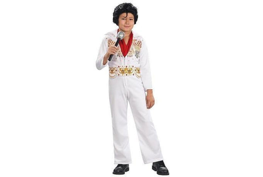 Kids Elvis Presley Deluxe Jumpsuit Costume for Home Dress-Up | Official Design