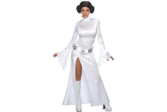 Princess Leia XS costume with wig from Star Wars | iconic outfit for playful dress-up.