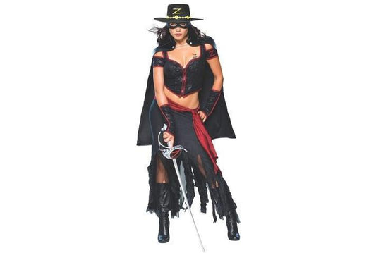 Zorro Secret Wishes adult womens costume with official license, perfect for childrens dress-up.