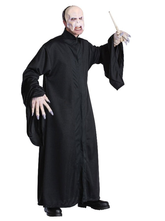 Officially licensed Harry Potter Voldemort adult costume for magical Halloween dress-up.