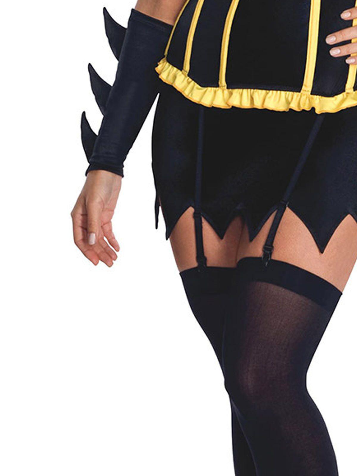 Batgirl Justice League costume set for kids dress-up play, includes cape and accessories.