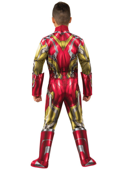 Iron Man Deluxe Costume for kids, with official Marvel design for imaginative play at home.