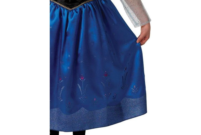 Disney Frozen Anna Deluxe Costume for Girls, perfect for imaginative play and dress-up fun.