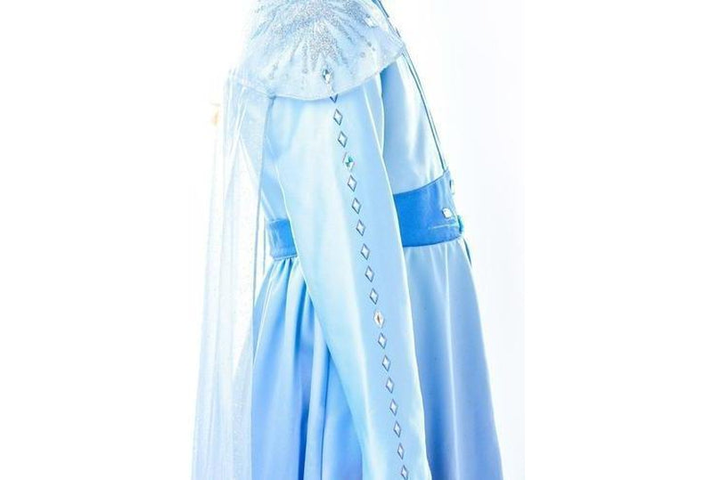 Elsa Frozen 2 child costume dress with cape for enchanting playtime at home | Disney