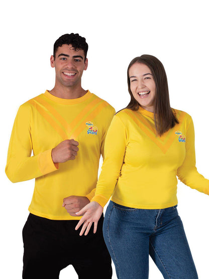 Emma Wiggle 30th Anniversary Adult Yellow Long Sleeve Top | perfect for playtime fun at home.