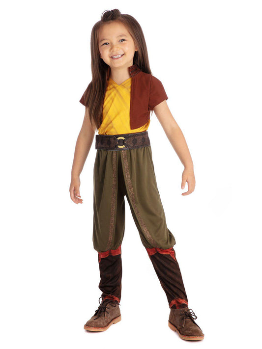 Disney Raya Deluxe Costume for Kids | Officially licensed warrior outfit for imaginative play