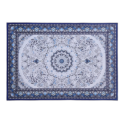 Soft blue 200x290cm kids room rug with cute design for playful home decor.