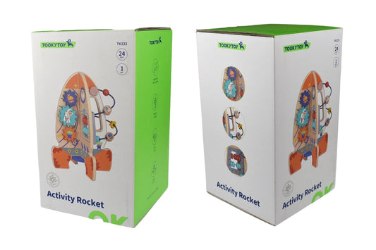 Activity Rocket | Interactive educational toy for kids, promoting creativity and learning at home.