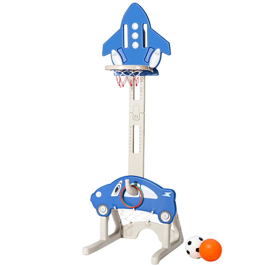 Adjustable Basketball Hoop for Kids: 3-in-1 Stand for Active Play