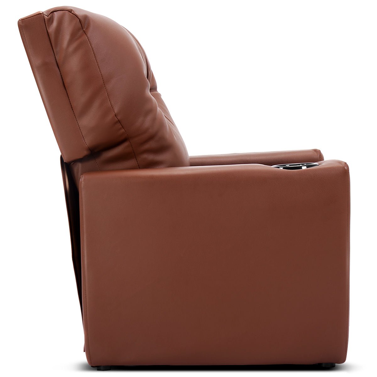 Brown Kids Lounge Seat: Adjustable Comfort with Armrest and High Backrest