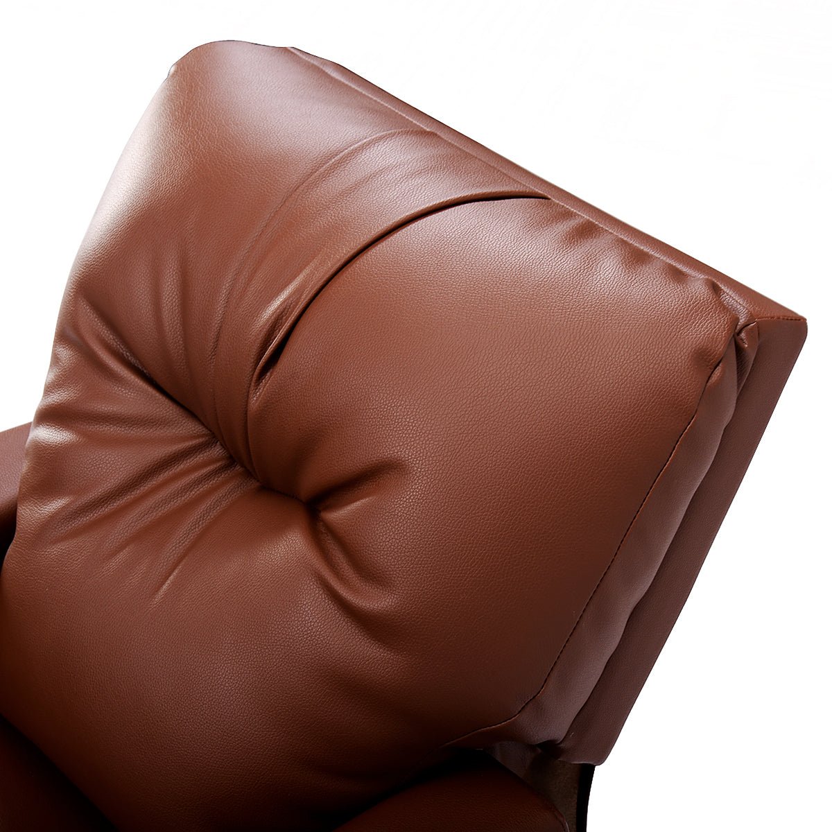 Brown Kids Lounge Seat: Adjustable Elegance with High Backrest and Armrest