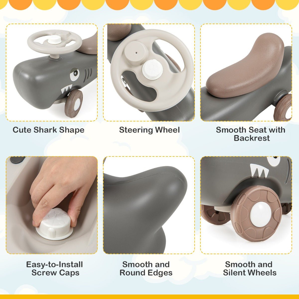 Adventure Pal 3 in 1 Rocking Pony, Balance Board and Slide Car for active indoor fun