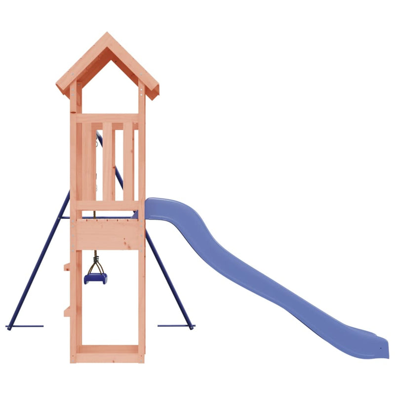 Adventure Play Tower with Swing Set and Slide - Douglas Wood