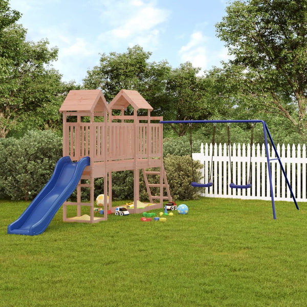 Adventure Play Towers with Double Swing, Slide - Douglas Wood