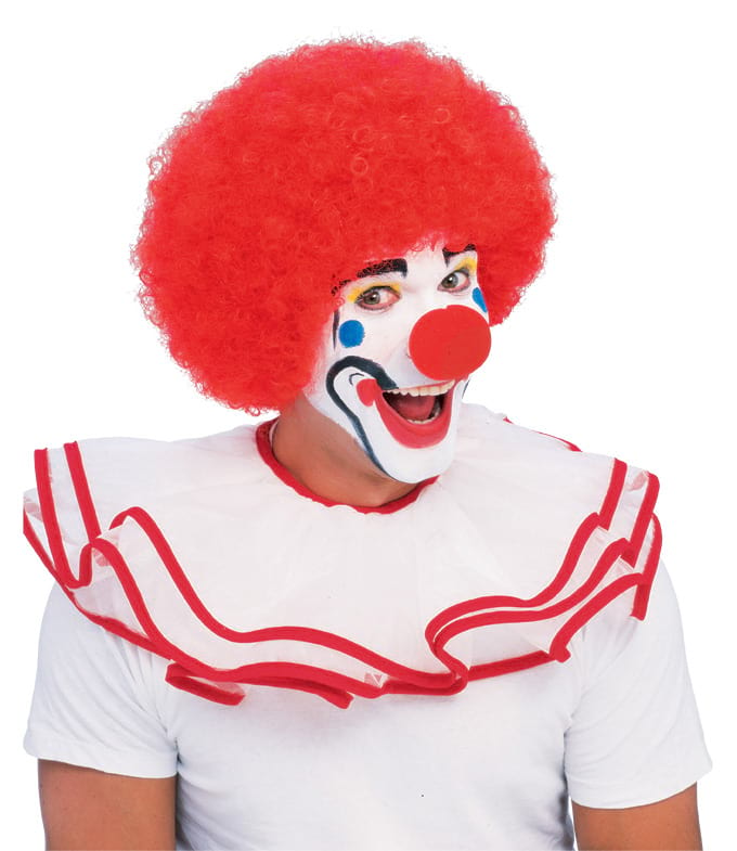 Vibrant red Afro wig for adults, perfect costume accessory for bold kids dress-up play.