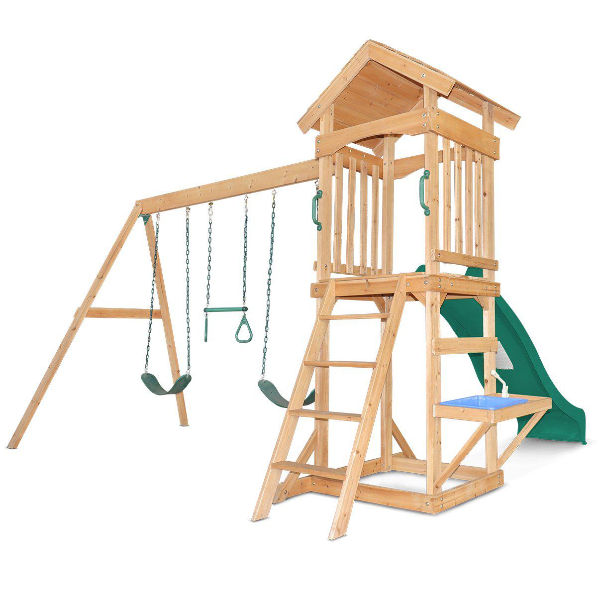 Experience Albert Park Swing Set with Slide: Outdoor Play and Laughter
