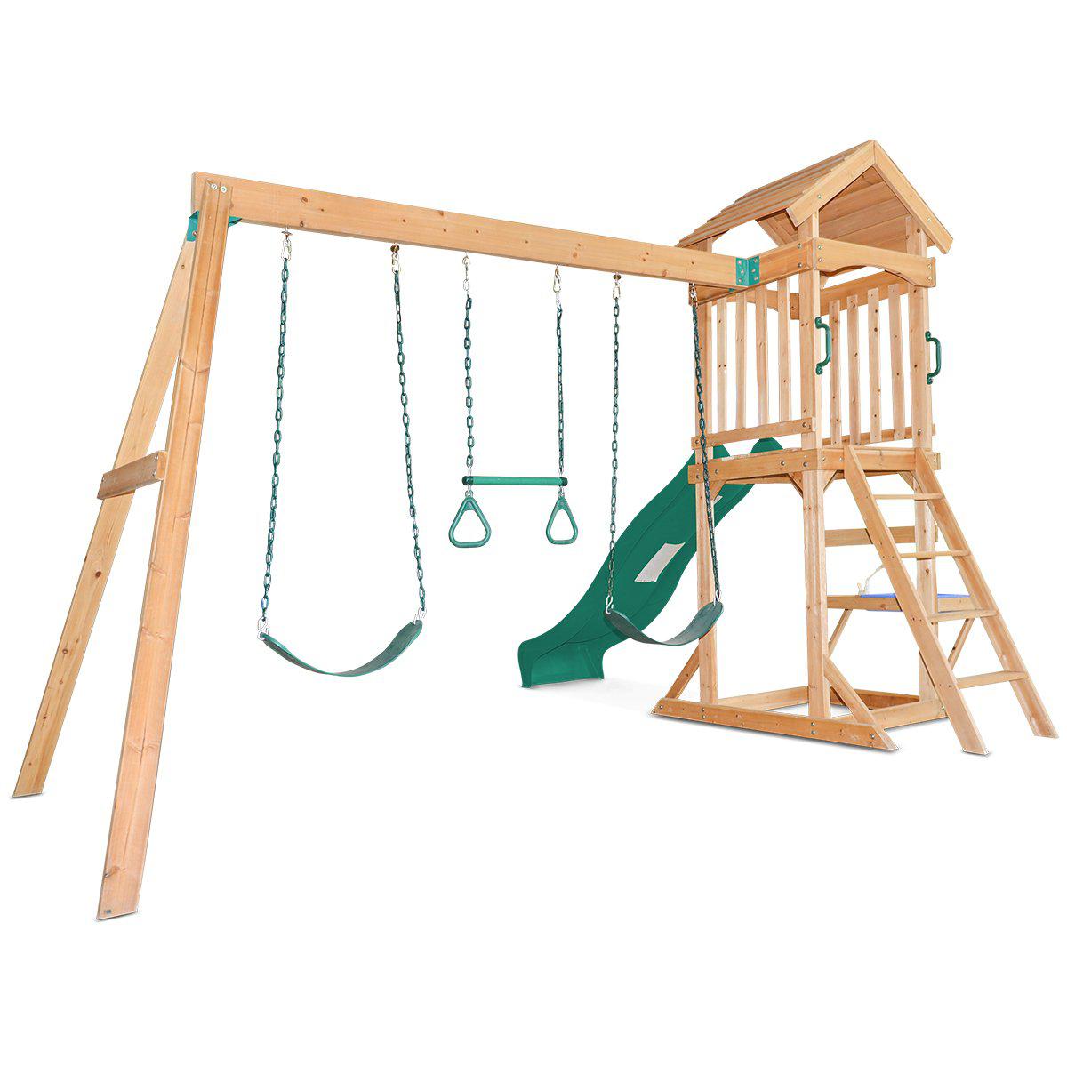 Albert Park Swing Set with Slide: Active Playtime for Children