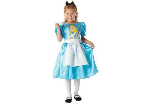 Disney Alice in Wonderland costume for girls, perfect for imaginative play at home.