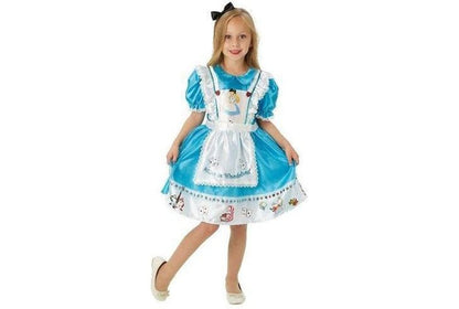 Childs deluxe Alice In Wonderland costume for imaginative play at home.