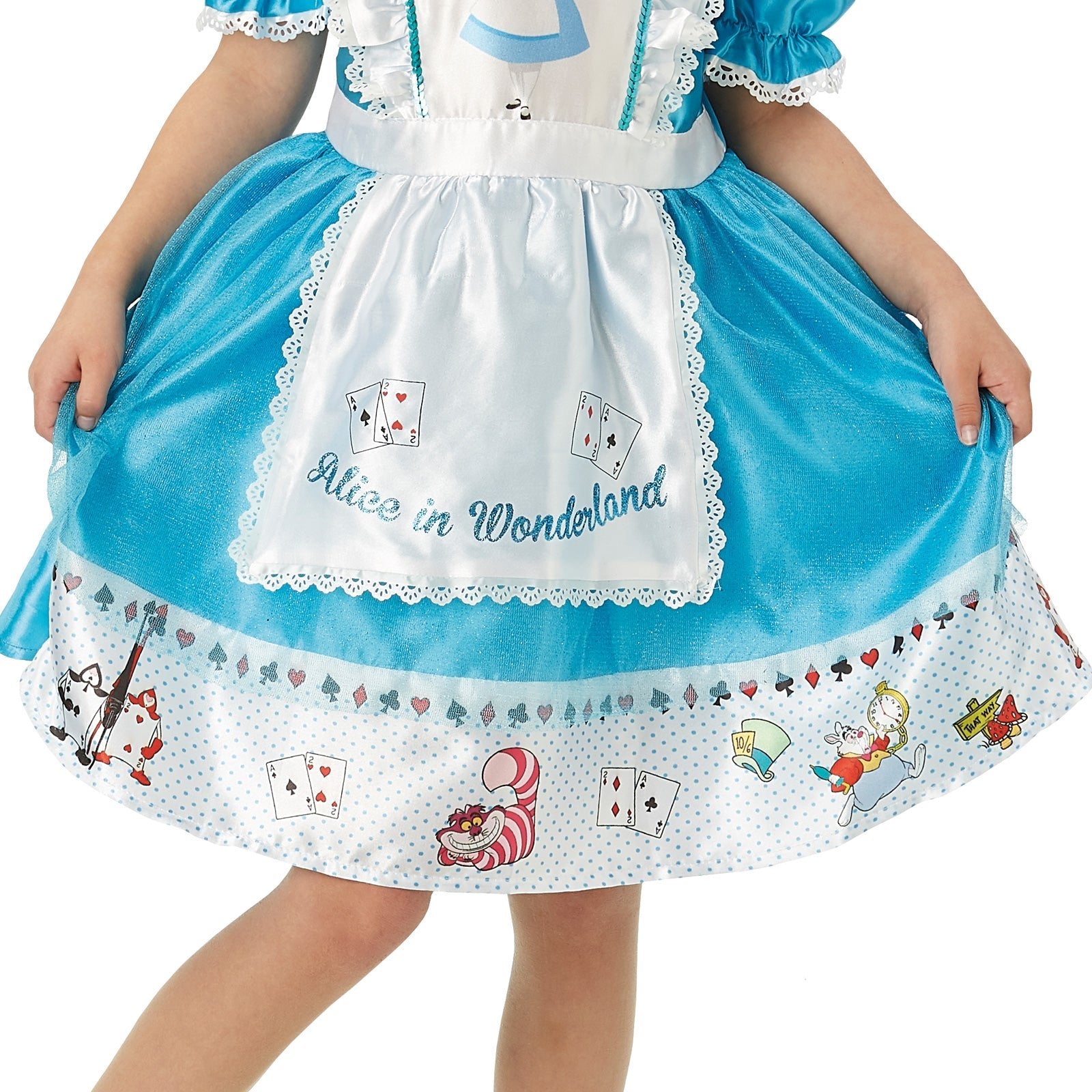 Alice in Wonderland costume Ideal for Halloween and themed events.