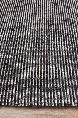 MODERN Allure Black Cotton Rayon Rug