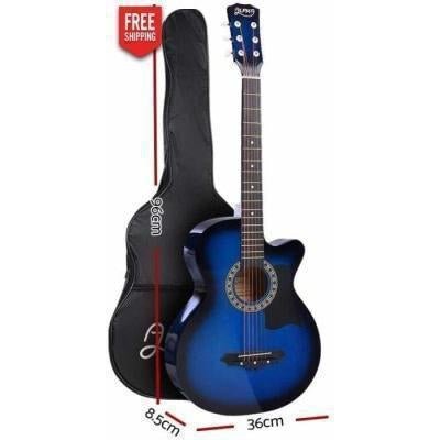 Blue 38 Childs Acoustic Guitar Set with Accessories - Ideal for Kids Musical Learning