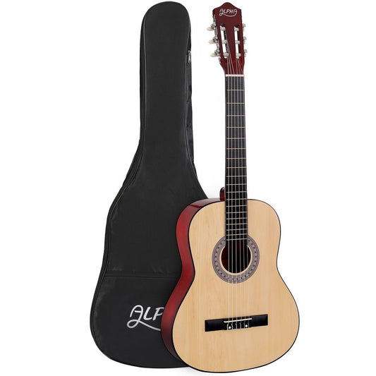 Alpha 39 Natural Classical Guitar | Ideal for young beginners with easy playability at home.