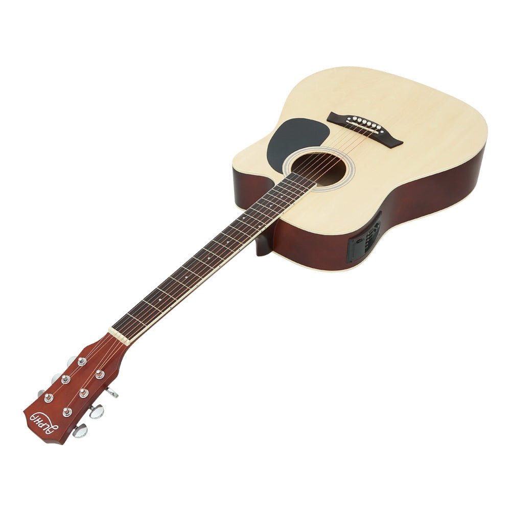 Alpha 41 Inch Electric Acoustic Guitar Wooden Natural