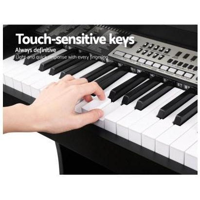 Best ALPHA 61-Key Electronic Digital Piano Keyboard Black