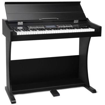 Alpha 61-Key Electronic Digital Piano Keyboard Black for childrens home music practice.