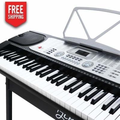 Audio & Video Alpha 61 Key Piano Keyboard Silver