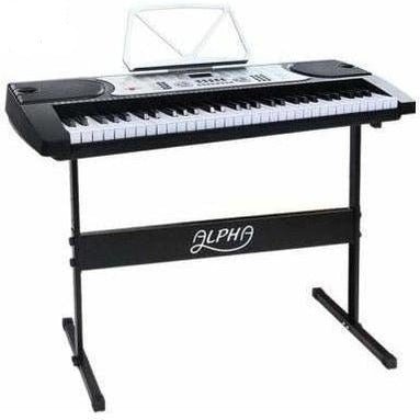 Audio & Video Alpha 61 Key Piano Keyboard Silver | Kids Mega Mart | Shop Now!