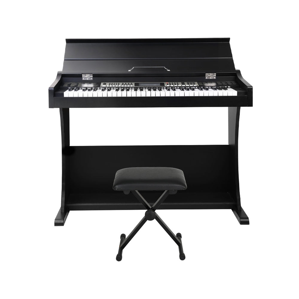 Childrens 61-Key Digital Piano with Stand, Stool - Perfect for Musical Learning at Home.