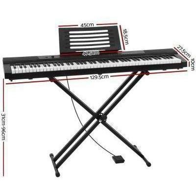 Alpha 88-key electronic piano keyboard, perfect for childrens learning and entertainment at home.