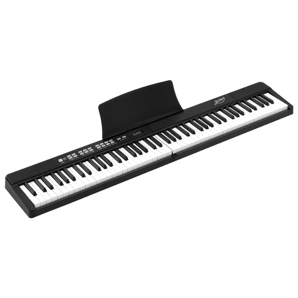 Alpha 88 Keys Foldable Electronic Piano Keyboard Digital Electric w/ Carry Bag - Kids Mega Mart