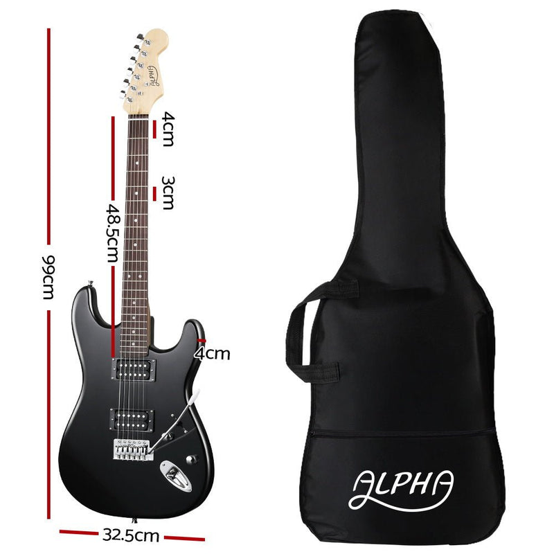 Alpha Electric Guitar Black Carry Bag