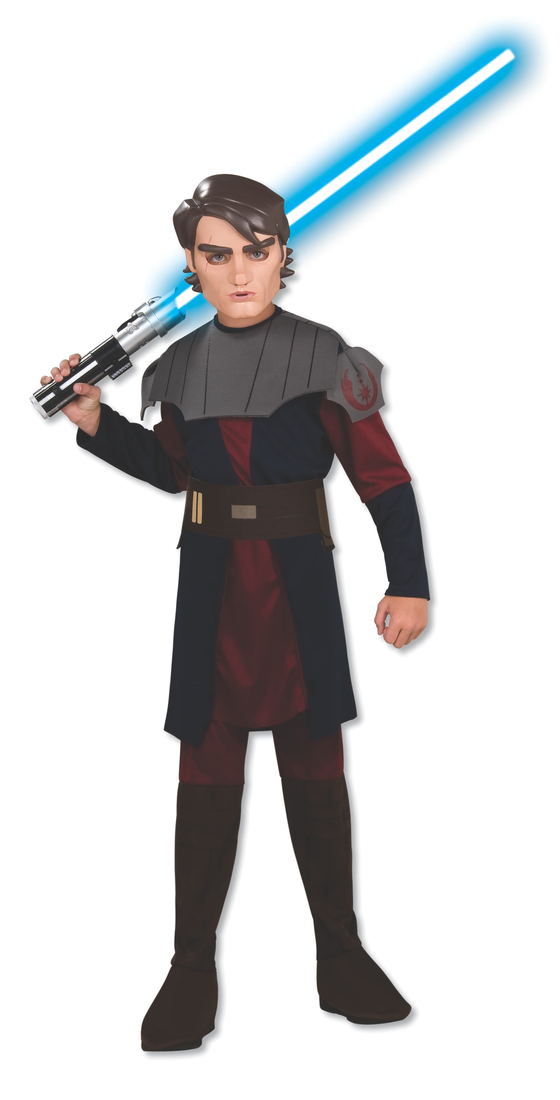 Anakin Skywalker Clone Wars costume for kids, ideal for Star Wars themed playtime.