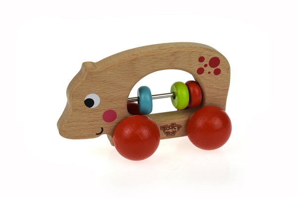 Animal Roller Hippo Push Toy - Kids Mega Mart