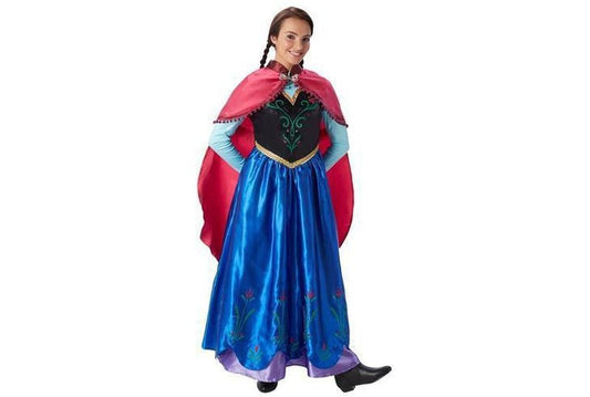 Anna Frozen Deluxe Costume for Adults by Official Disney, perfect for kids dress-up fun.