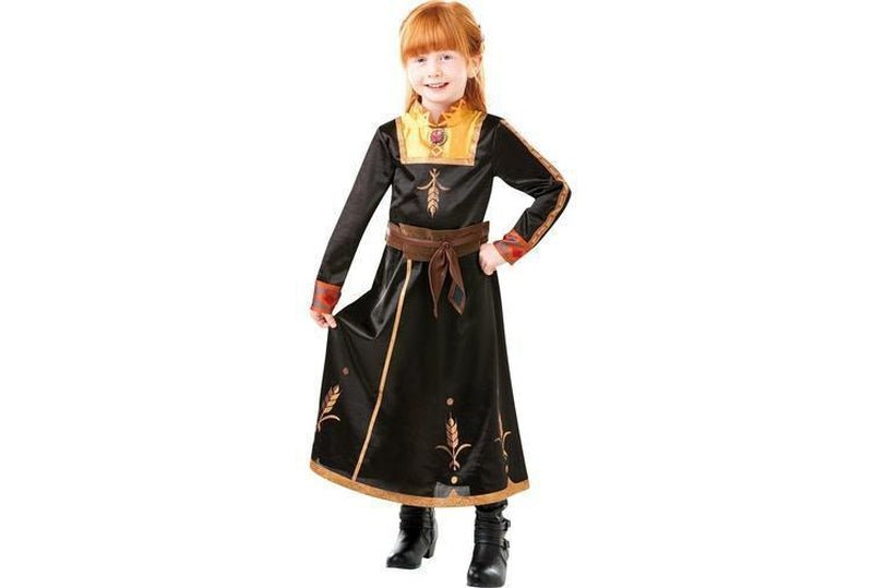 Anna Frozen 2 Princess Costume with Dress and Cloak for magical role-playing fun at home.