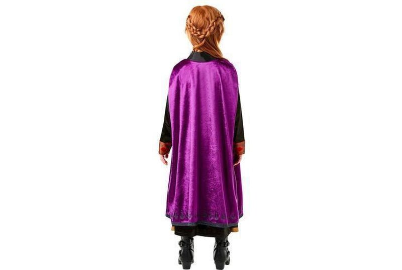 Anna Frozen 2 princess dress and cloak costume for kids, perfect for imaginative play.