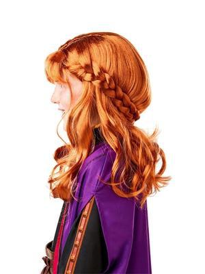 Anna Frozen 2 Auburn Wig - Official Disney costume accessory for kids pretend play.